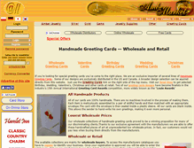 Tablet Screenshot of handmadecardsandarts.com